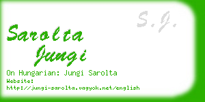 sarolta jungi business card